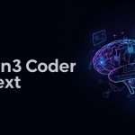 Qwen3-Coder-Next agentic AI coding model concept showing local-first development and execution-focused artificial intelligence